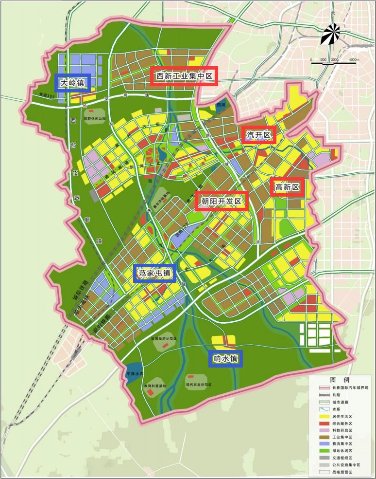 2020长春新区规划图图片
